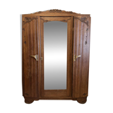 Carved wooden wardrobe – vintage style