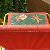 Rocking chair rocking vintage children's flesh