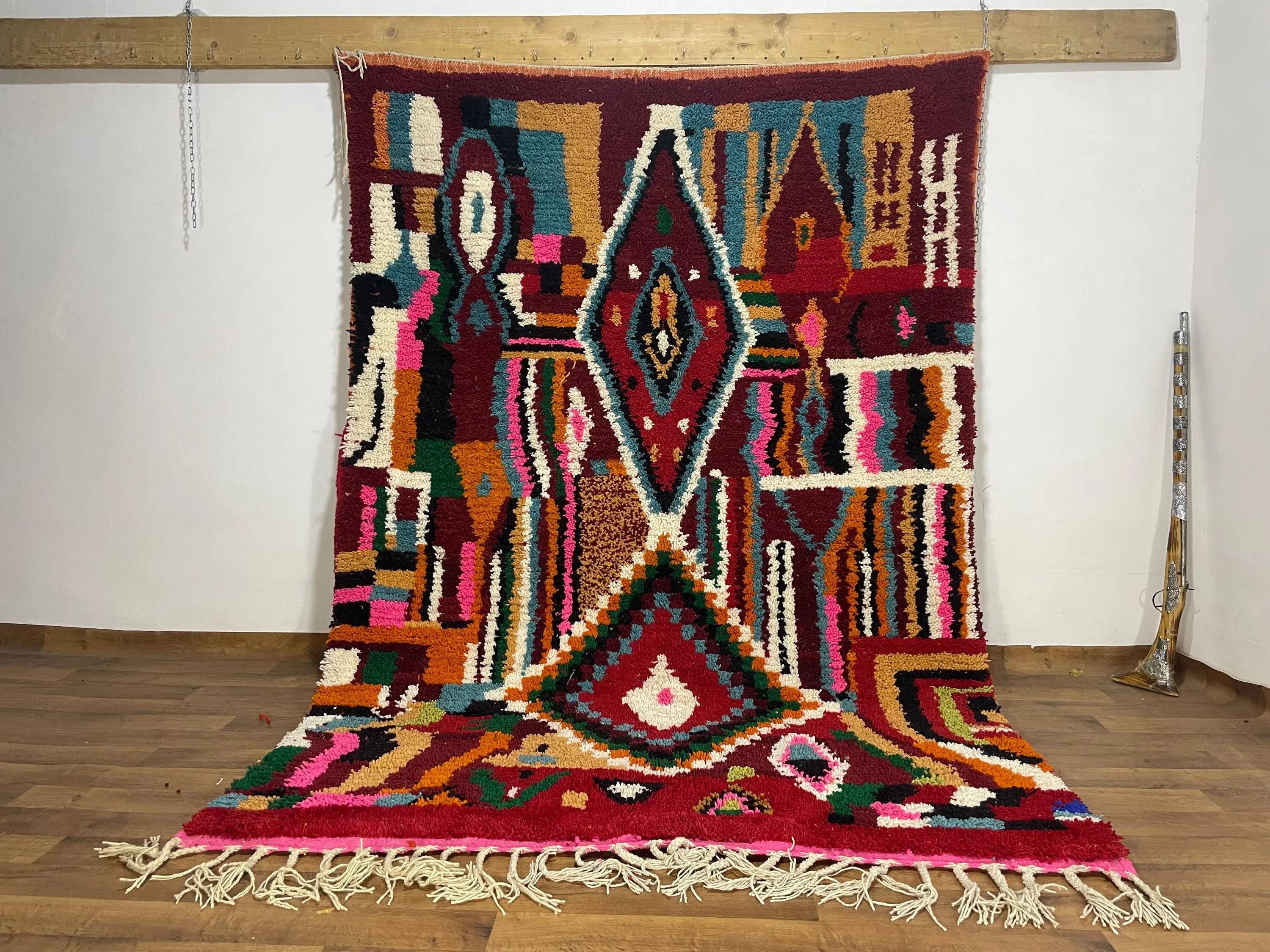 Tapis berbère artisanal fait main 3x2 m