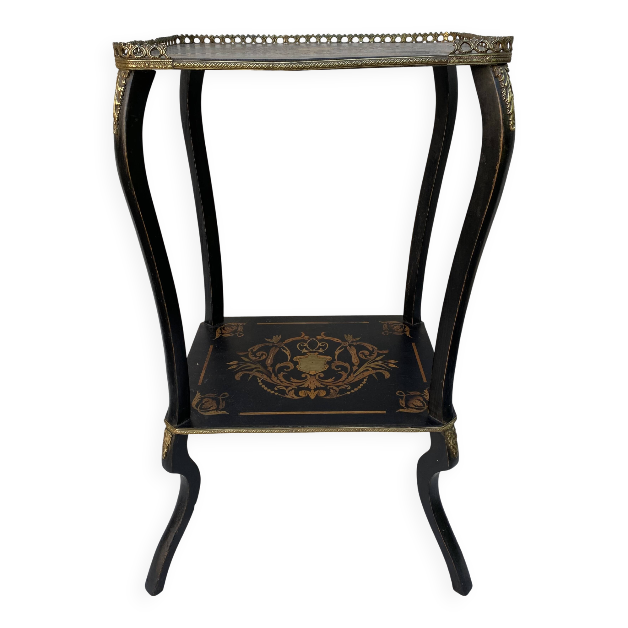 Side table, Napoleon III side table, marquetry