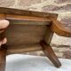 Footrest style rocaille Louis XV 1930 wooden