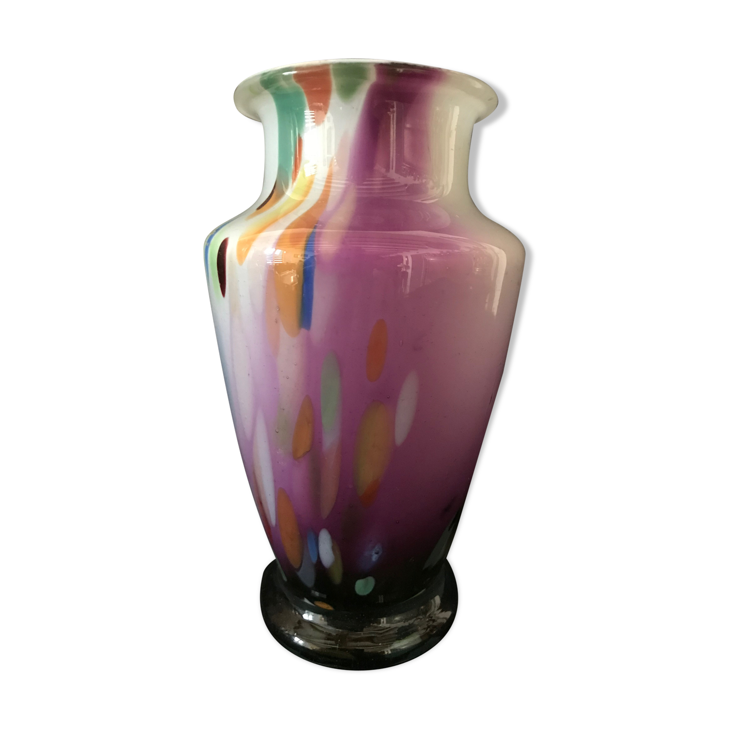 Cristal de Paris - 781 - selection MF - mouth blown crystal vase