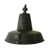 Old industrial lamp vintage sheet metal suspension 1950