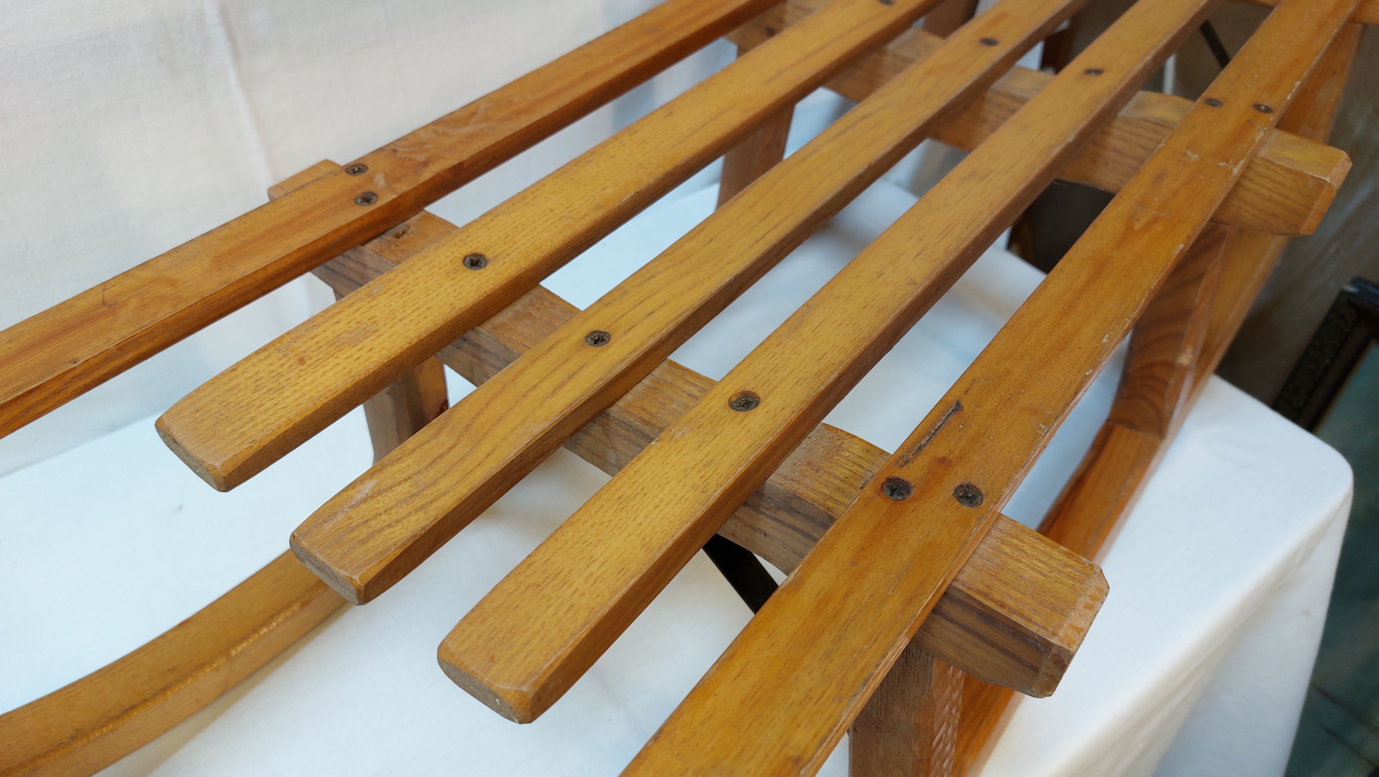 Old solid wood sled 103 cm