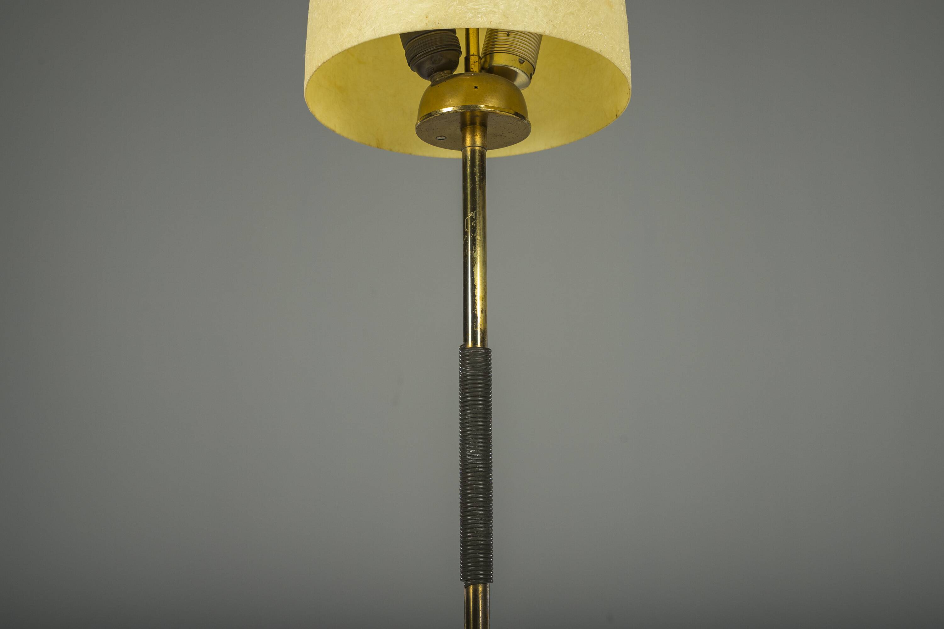 Vintage Floor Filigree Lamp with Fiberglass Shade, Germany, 1950s