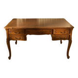Louis XV style desk in solid oak
