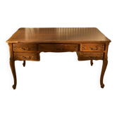Louis XV style desk in solid oak