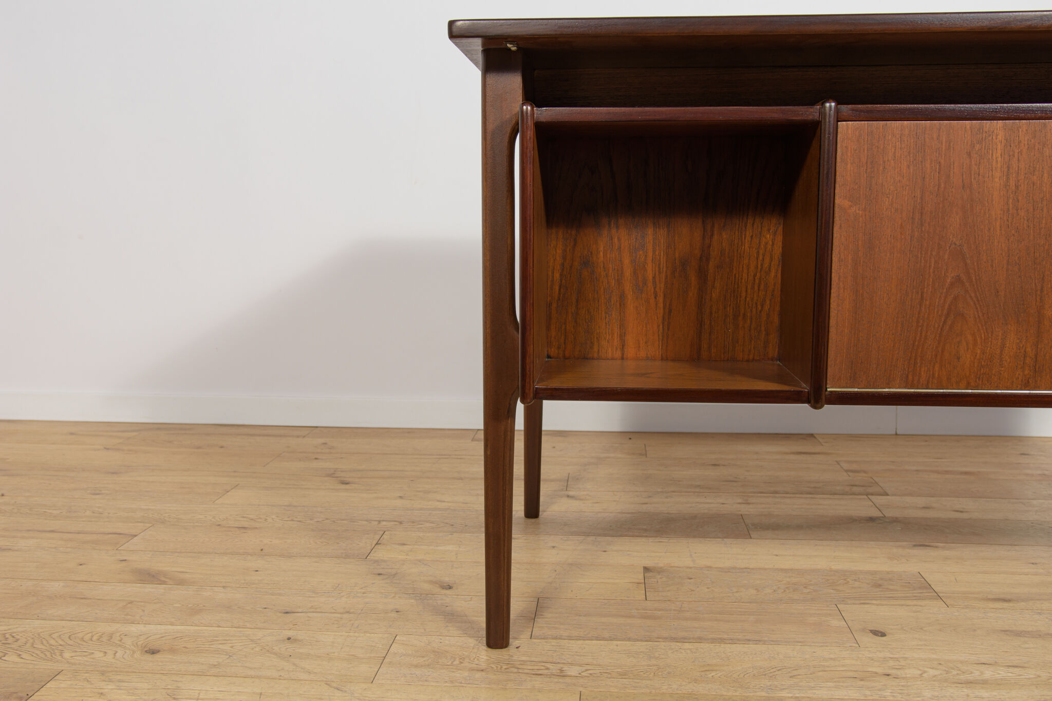 Mid-Century Freestanding Teak Desk, Denmark, 1960s