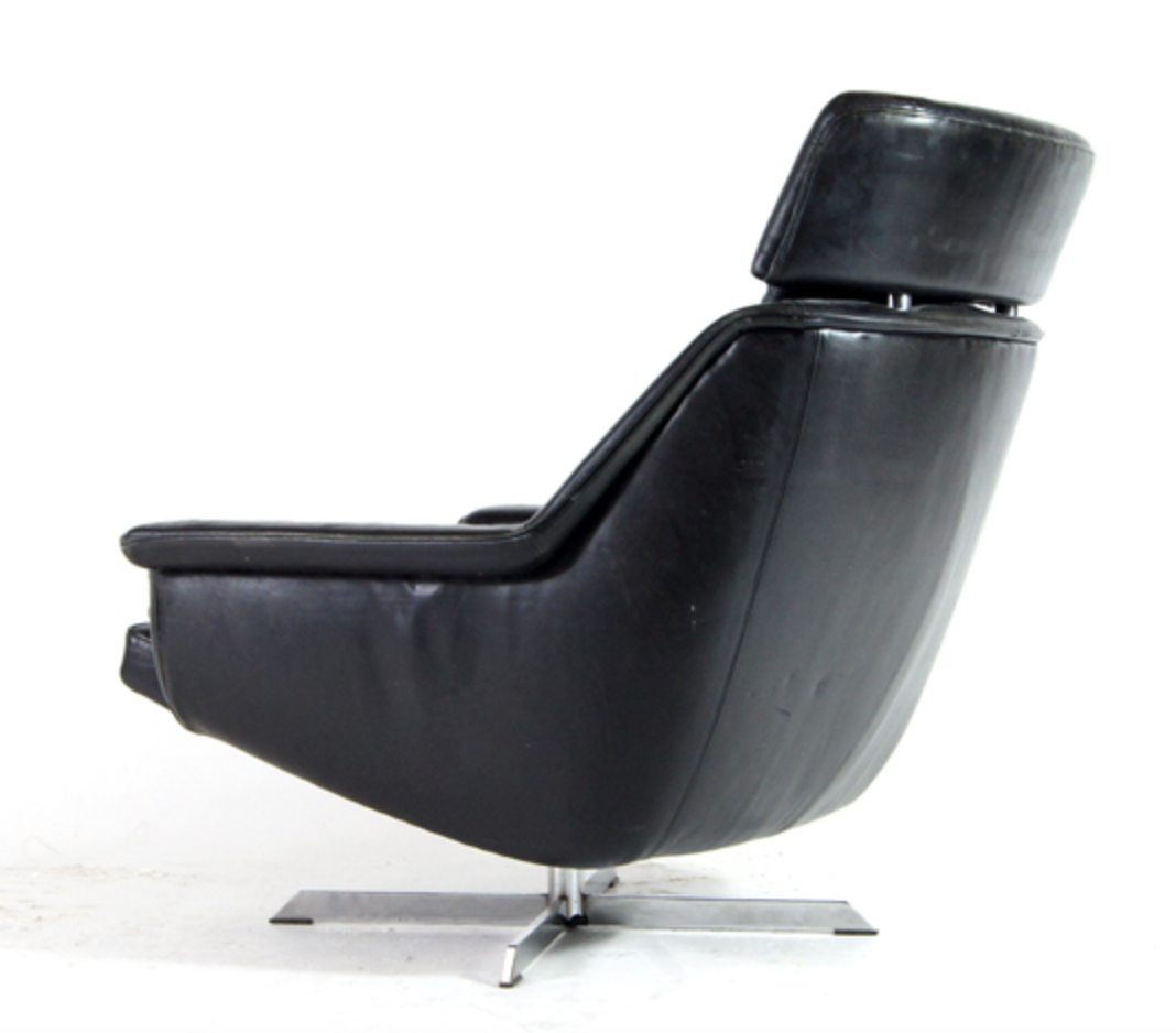 Danish retro Danish esa Werner Langenfeld leather 1970s egg