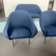 Mid-century modern loveseat and armchairs 50s