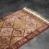 Vintage handwoven Turkmen Ersari oriental rug, 1950s.