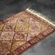 Vintage handwoven Turkmen Ersari oriental rug, 1950s.