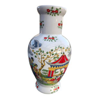 Asian motif vase