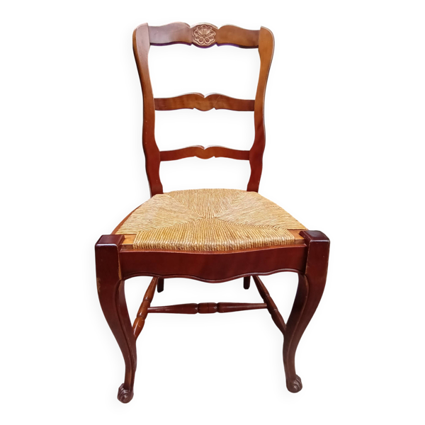 6 chaises en merisier de style Louis XV