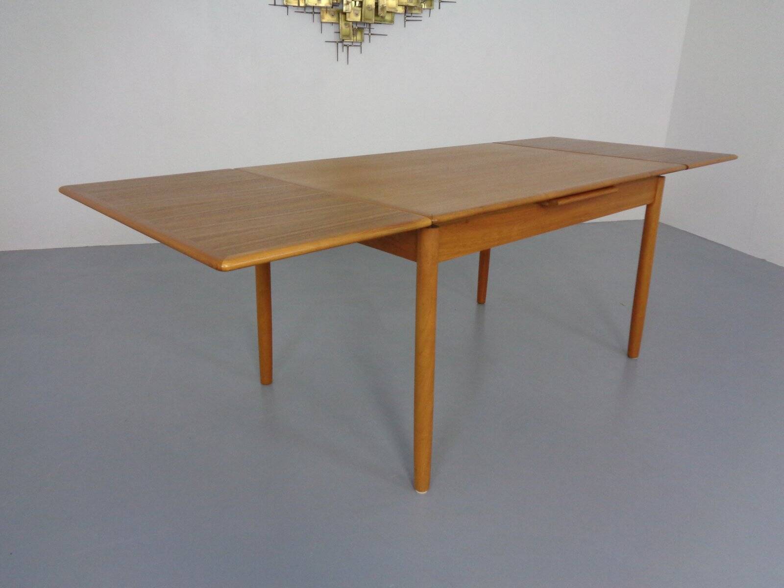 Large Danish Teak Extendable Dining Table, 1960s