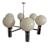 Opaline Glass Pendant Lamp from Sölken Leuchten, Germany, 1960s