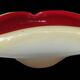 Old cup double opaline ashtray