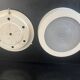 Lacquered metal Holophane ceiling light