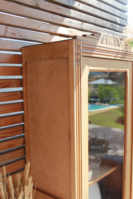 Art Deco oak hosiery