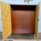 Armoire vintage deux portes pieds compas bi couleur