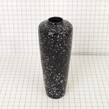 Black and white speckled vase
