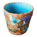 Cache pot en barbotine vers 1900