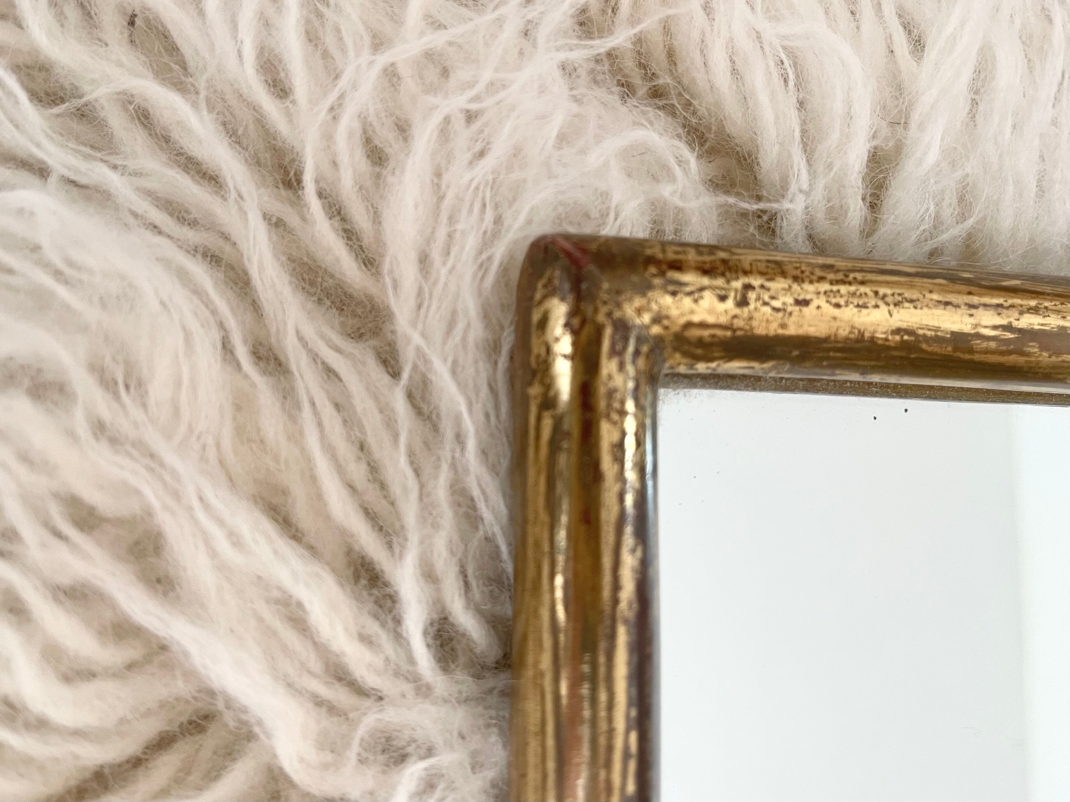 Gilded wooden mirror