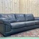 Modern 3-seater leather sofa rochebobois