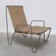 Early 'Bachelor' chair with ottoman by Verner Panton for Fritz Hansen, 1950s