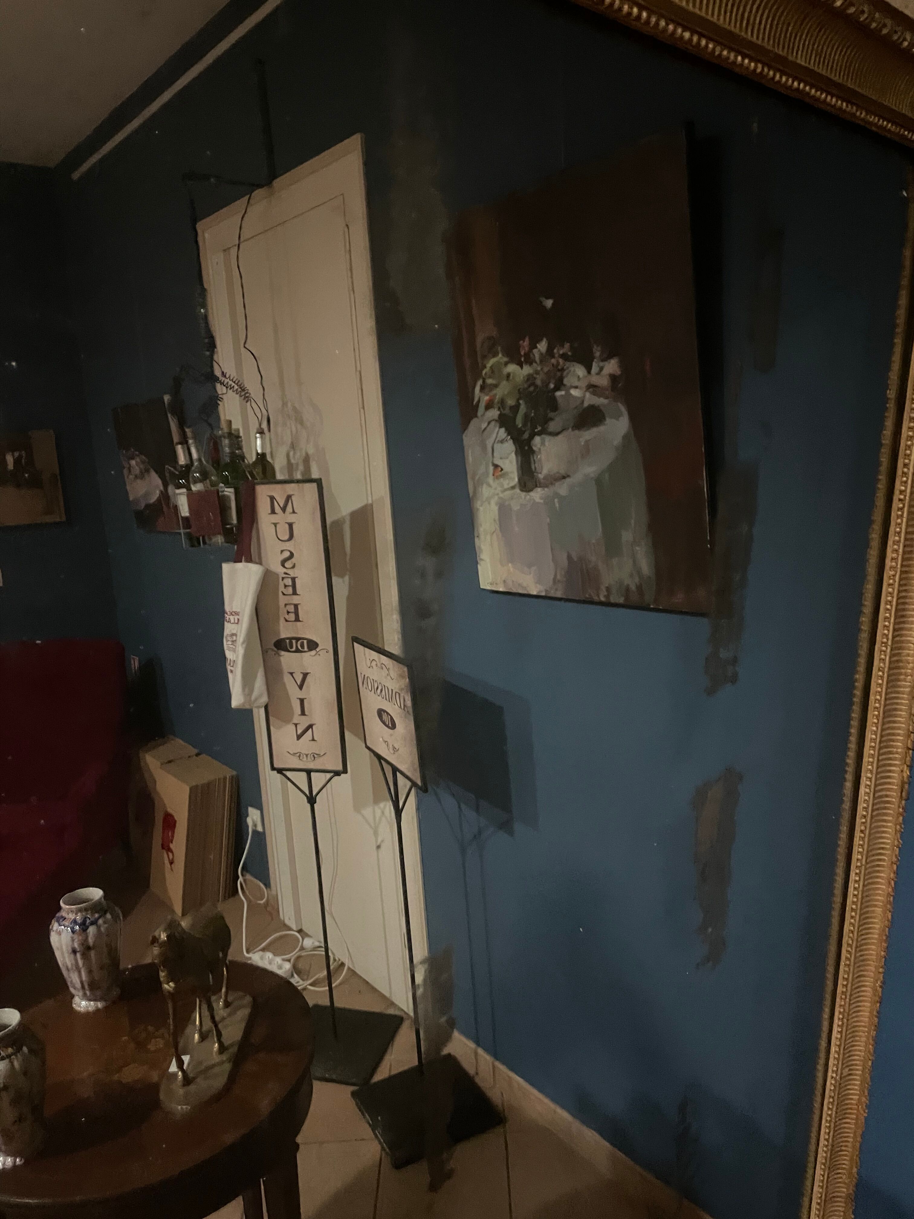 Golden Louis Philippe Mirror with gold leaf 207x140