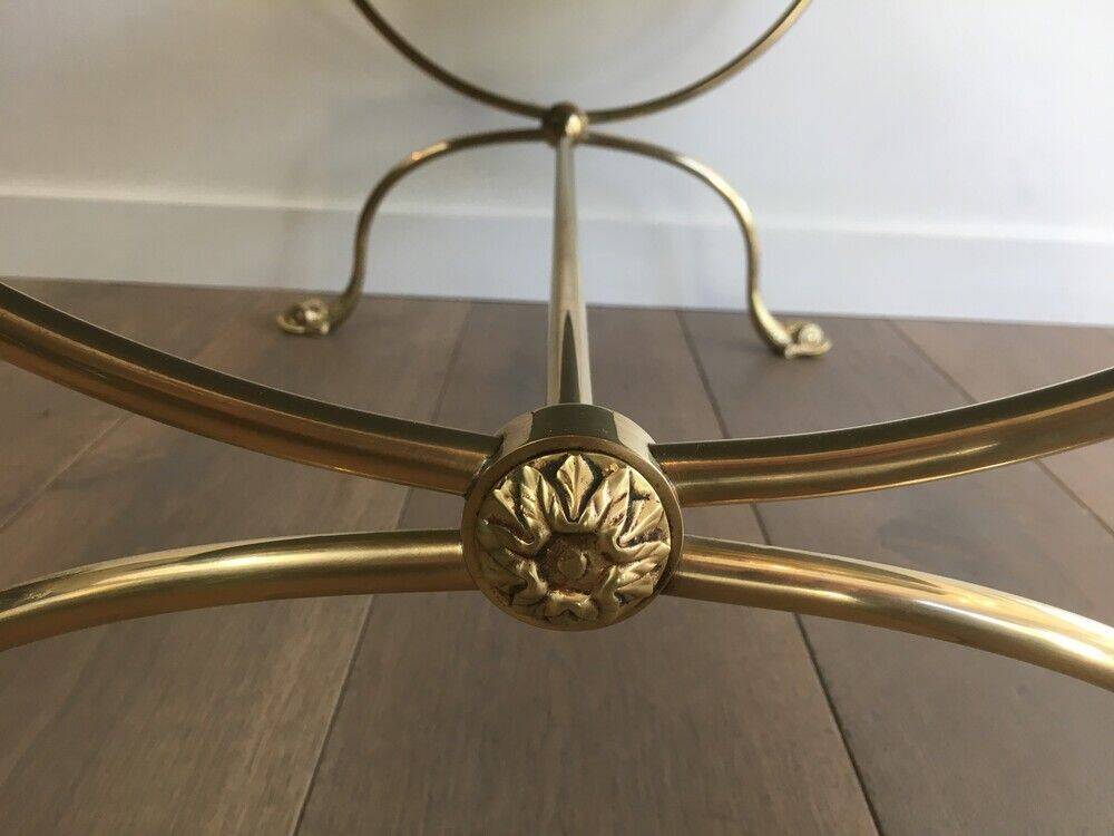 Brass coffee table. Maison Jansen.