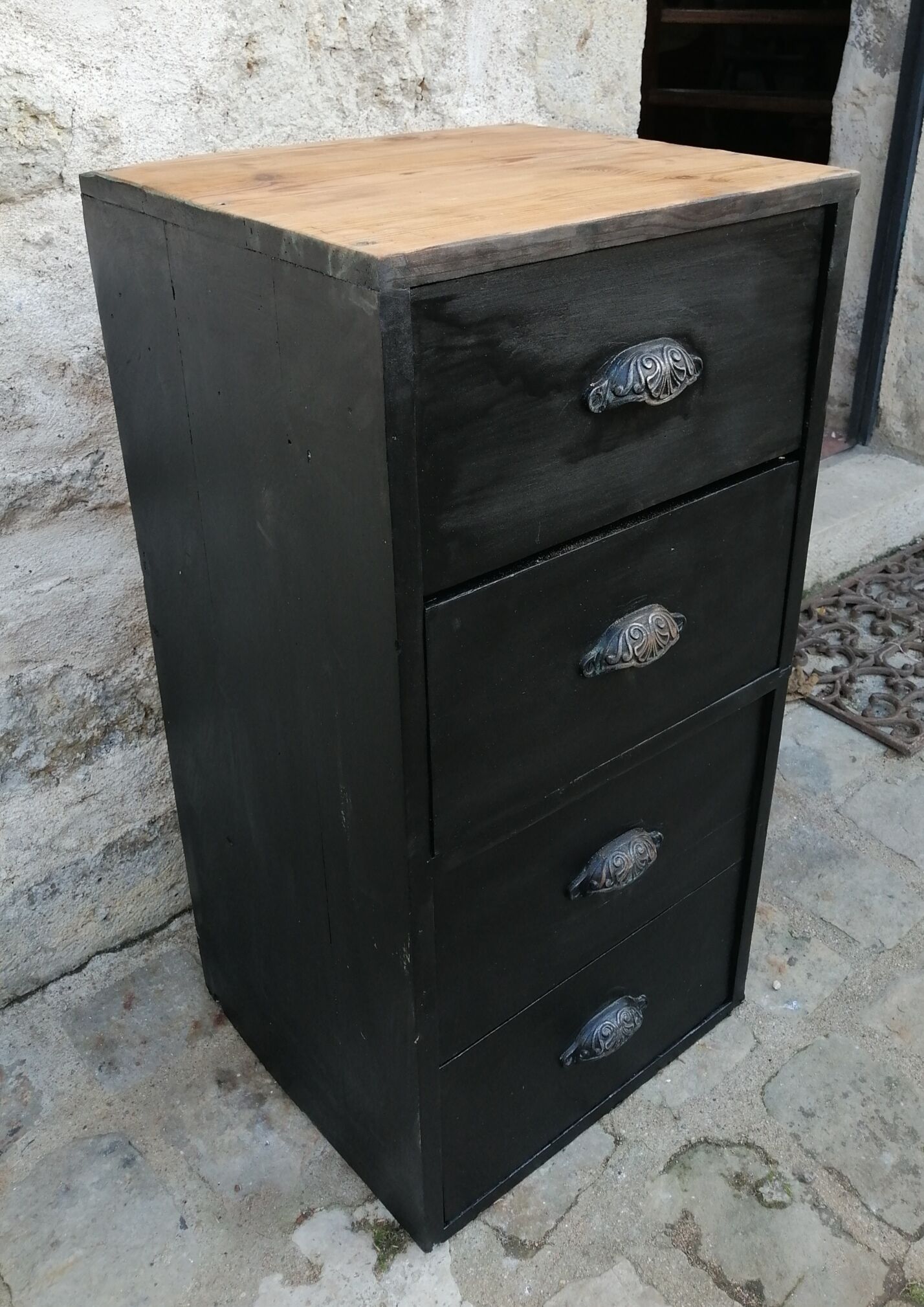 Wooden craft furniture with drawers