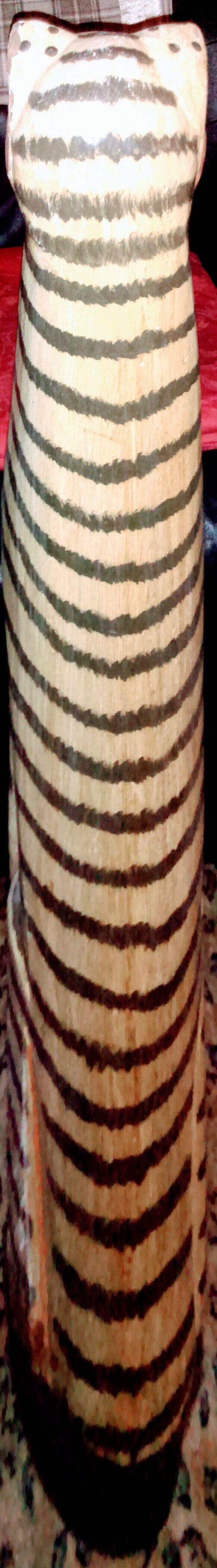 Sculture léopard bois type asiatique ancienne