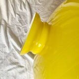 Large vintage yellow opaline pendant lampshade