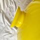 Large vintage yellow opaline pendant lampshade