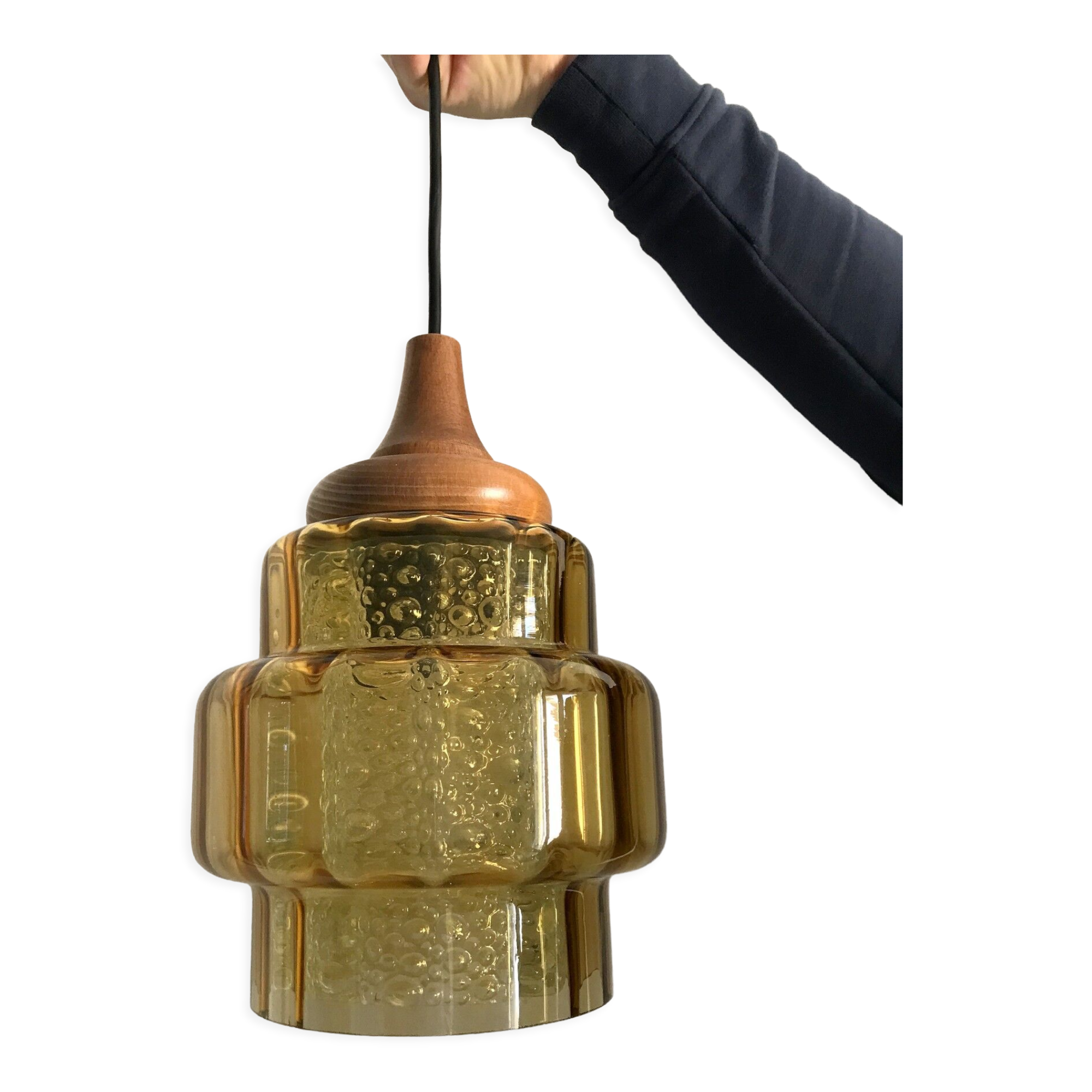 Vintage Scandinavian pendant lamp 60s Carl Fagerlund