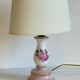 Lampe céramique italy roses et or