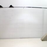 Mid-Century Modern Italian Steel and Travertine Floor Lamp, 1970s