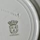 4 assiettes plates Terre de Fer Saint Amand, décor mimosas