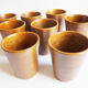 Lot de 8 verres en grès Digoin