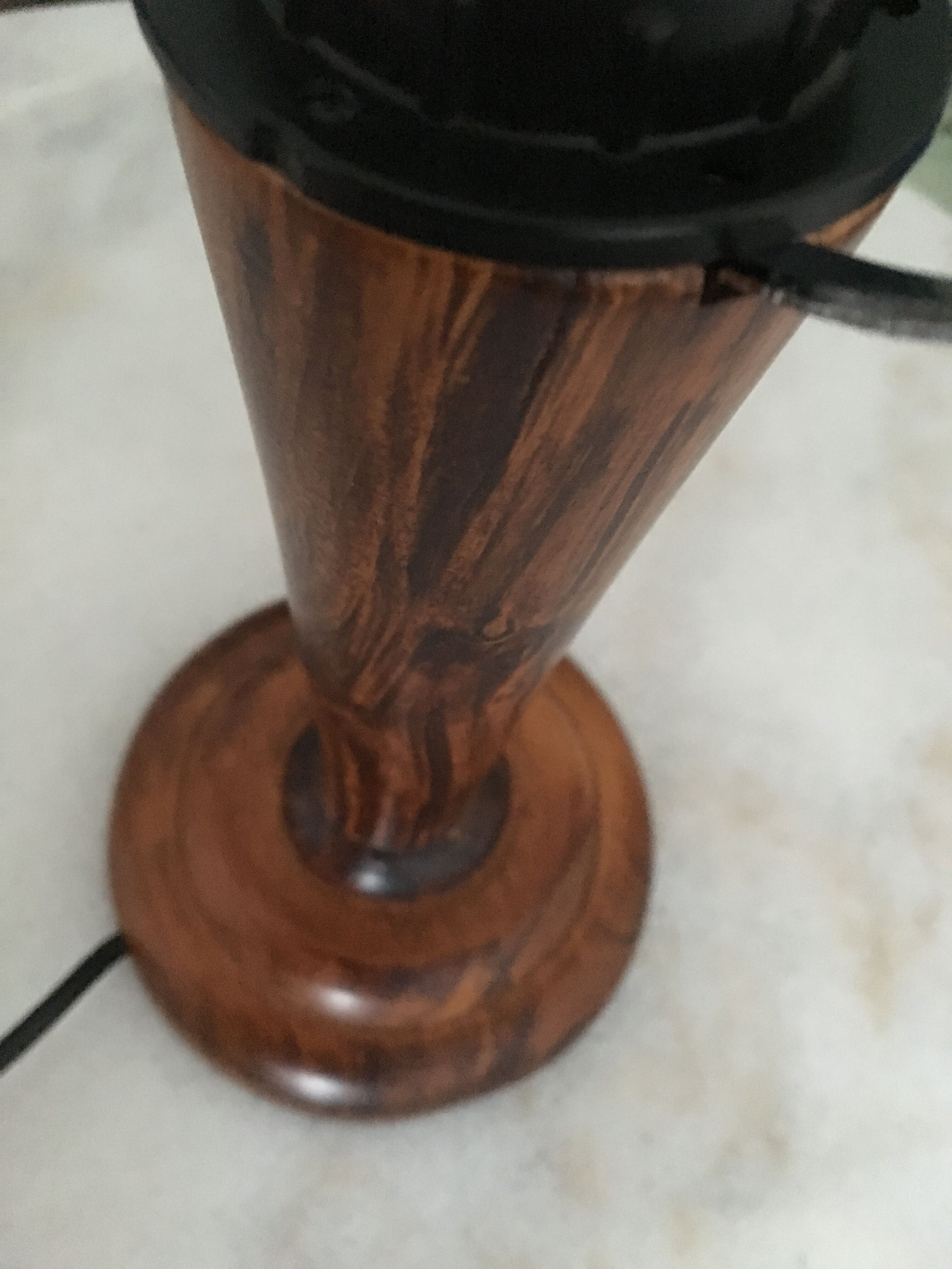 Frosted glass mushroom lamp