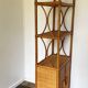 Vintage bamboo wicker shelf