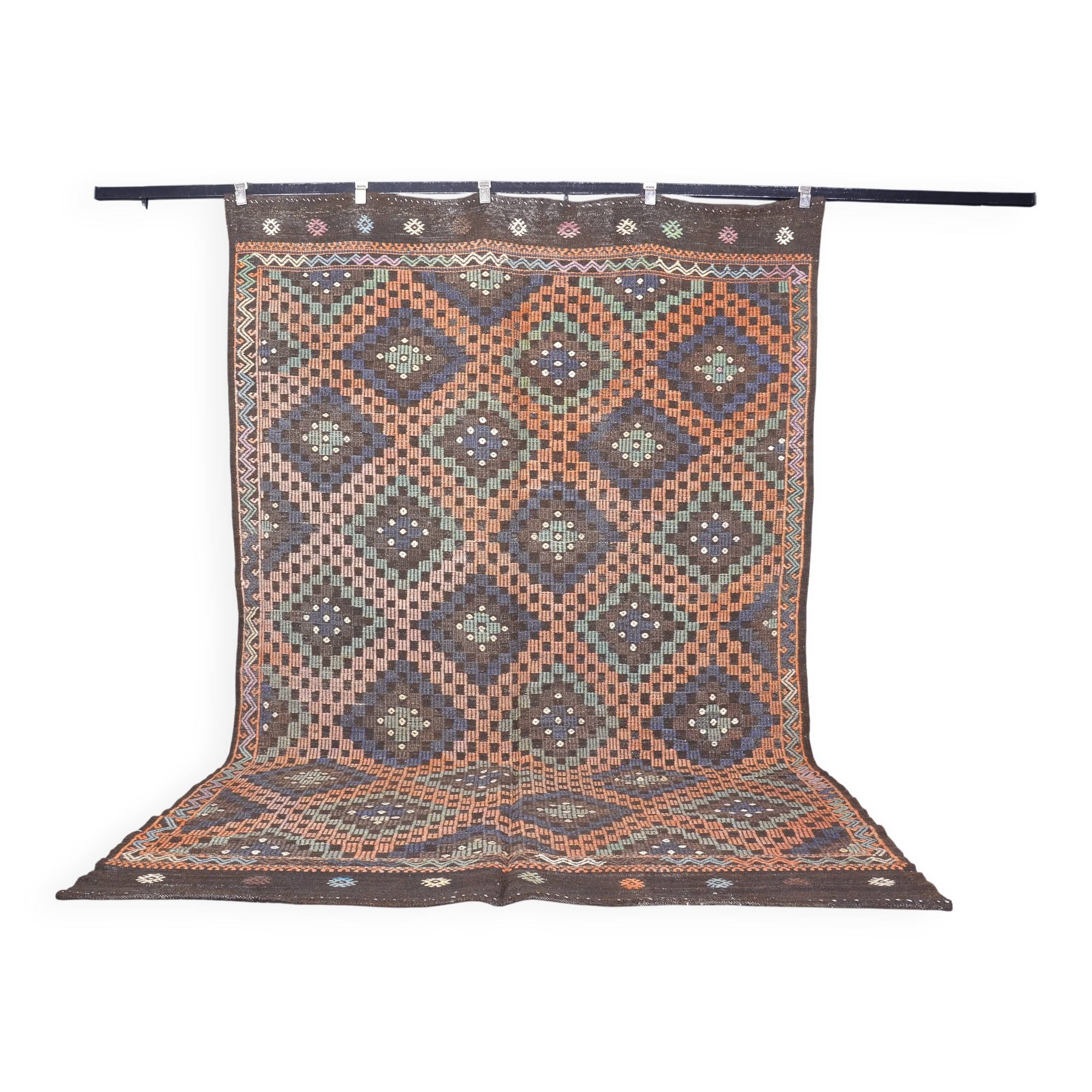Oushak Vintage Handwoven Kilim Rug sku1861