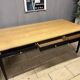 Administration table for dining room or rectangular oak desk