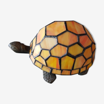 Lampe tortue vitrail style Tiffany