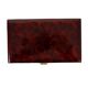 Vintage chinese wooden jewelery box jewelery red lining copper 20cm