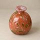Round blown glass vase with speckled decoration — Mdina Glass, Malta, 1970s