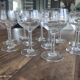 Lot de 11 verres à vin blanc ancien en verre ciselé