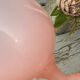 Goblet, stemmed glass in pink opaline, Portieux
