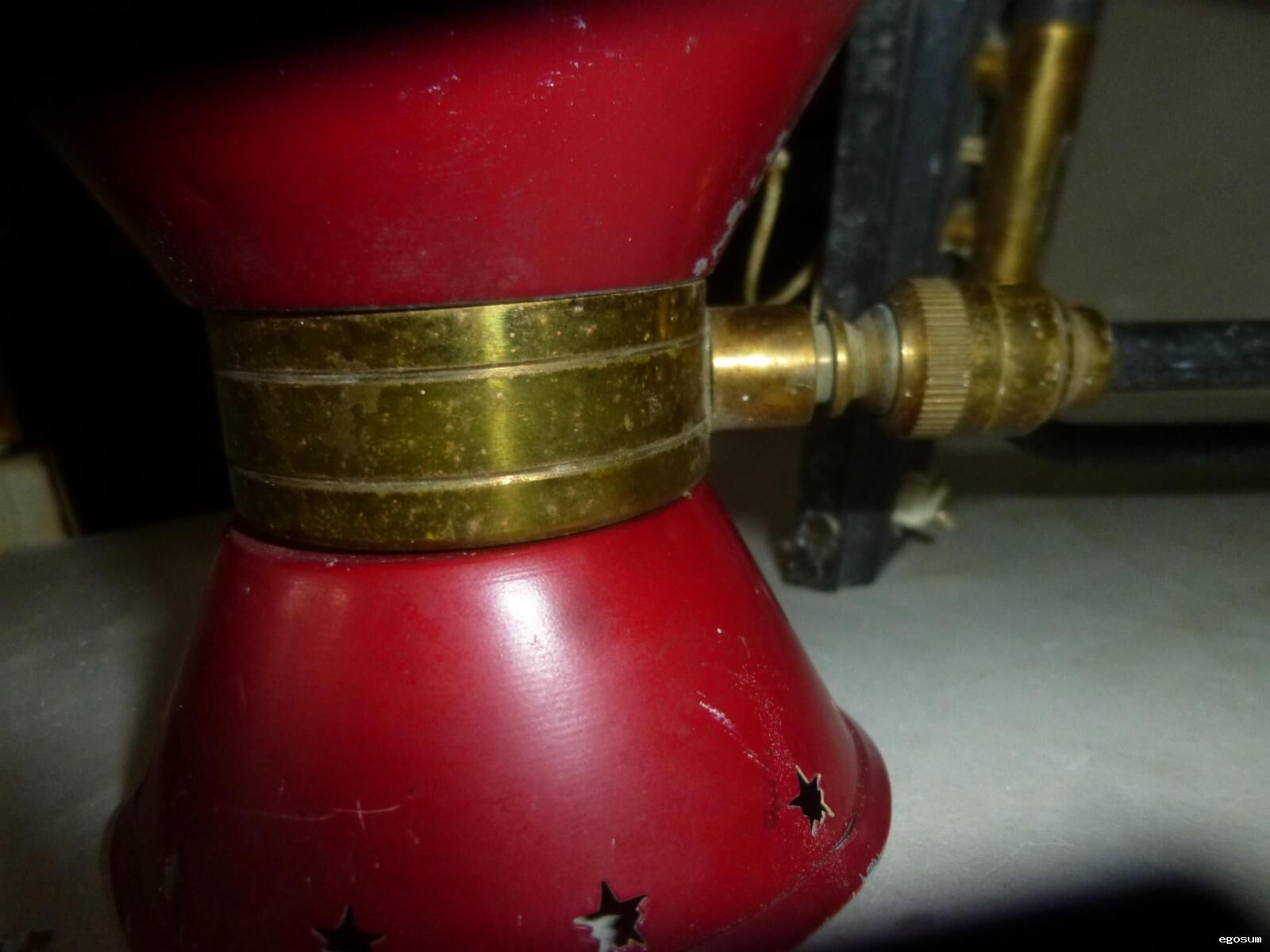 Lamp stem diabolo René Mathieu to Lunel 1950